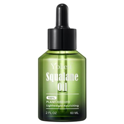 100% Plant-Derived Squalane Oil 2oz, Lightweight Hydrating Oil for Face