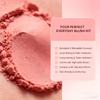 8 Shades Silky Powder Blush Palette with Brush - Buildable Shimmering Blush Compact, Contouring Powder for Cheeks, Long-Lasting Luminous Finish, Travel-Friendly with Mirror, 4.6g (#6) view 4