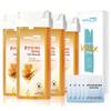 Waxfans Roll On Wax Refill,Waxing Roller Refill for Hair Removal,100% Natural,Quick Melting - For Coarse and Fine Hairs.with 3.53 Ounce(Pack of 4) Honey Wax Rollers, 50 StripsYellow) view 1