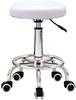 HXYONGN Stool on Wheels White 360 Swivel Salon Stool with Wheels Comfortable Home Bar Stools for Barber Massage Tattoo Manicure Full Moon Independence(White) view 1
