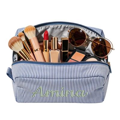 Personalized Makeup Bag, Custom Embroidered Cosmetic Bags for Women