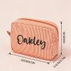 Personalized Makeup Bag, Custom Embroidered Cosmetic Bags for Women view 2