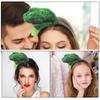 MAJORMENCH 2pcs Vegetable Headbands Broccoli Design Soft Elastic Hairbands for Women Festival Party Cosplay Hair Accessories Holiday Hair Decorations view 3