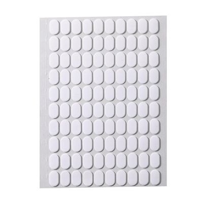 100Pcs Double-Sided Tape for Nail Art Stands Practice Base Fixing, No-Trace Jelly Tape for Wearable Press-On Nails and Display Cards