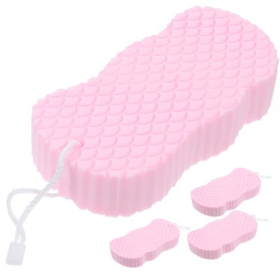 OATIPHO 4pcs Bath Sponges 14x9x5cm Exfoliating Shower Scrubbers Soft Bathing Tools and Babies