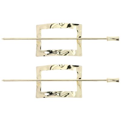 JHKNNK 2pcs Vintage Metal Hair Pins Hair Slide Clips Ponytail Bun Holder Accessories for Women French Updo Styling Chignon