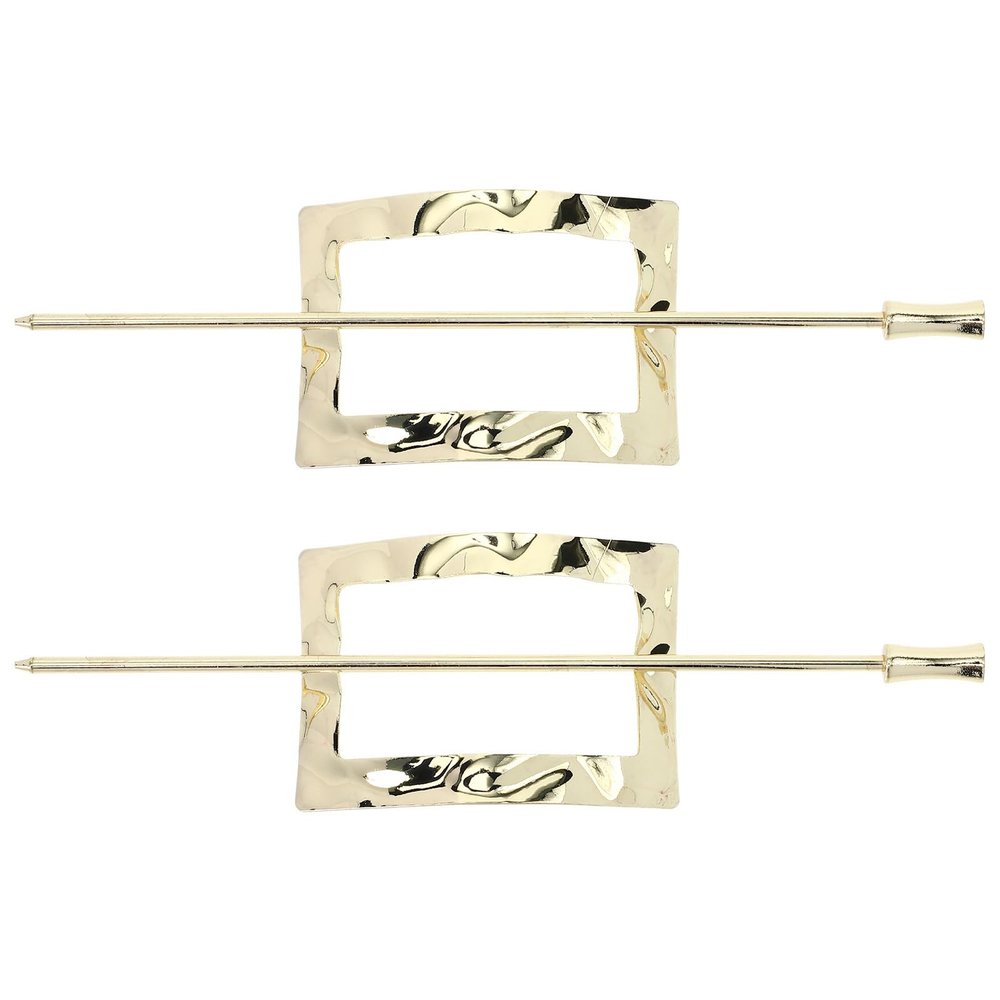 JHKNNK 2pcs Vintage Metal Hair Pins Hair Slide Clips Ponytail Bun Holder Accessories for Women French Updo Styling Chignon