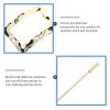 JHKNNK 2pcs Vintage Metal Hair Pins Hair Slide Clips Ponytail Bun Holder Accessories for Women French Updo Styling Chignon view 3