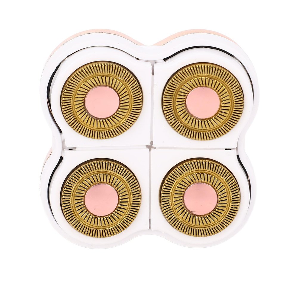 NinthAvenue Basics Replacement Head Electric Hair Remover Gold Plated Vane/Wing for Women Body Hair Shaving Machine Head, 360 Degree Floating Vane/Wing, Suitable for 4 Remover, ABS Material 2.4 X 2. X 0.8in