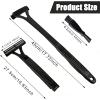 ZJchao Back Hair Shaver for Men, 3 Blade Manual with 17 inch Long Handle, Body Hair Trimmer & Back Remover Tool, Safe & Easy Reach for Hard to Reach Areas view 2