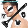 ZJchao Back Hair Shaver for Men, 3 Blade Manual with 17 inch Long Handle, Body Hair Trimmer & Back Remover Tool, Safe & Easy Reach for Hard to Reach Areas view 3