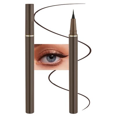 Anwuozu Ultra Fine Liquid EyelinersBrown Matte Eye Liners PencilsEye Ink Liner-Precision Tip for Winged and Inner Corner MakeupLong LastingQuick-DryWaterproof Easy to Apply for Beginners02