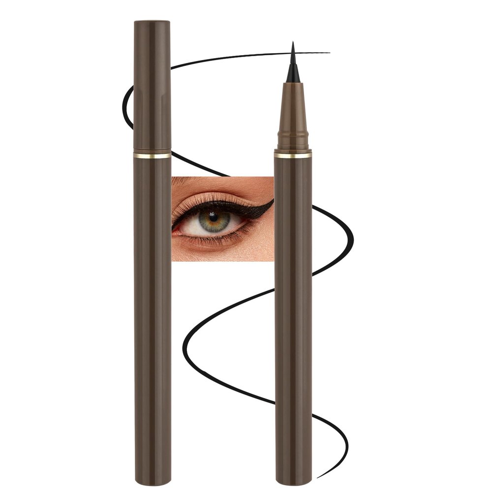 Anwuozu Ultra Fine Liquid EyelinersBlack Matte Eye Liners PencilsEye Ink Liner-Precision Tip for Winged and Inner Corner MakeupLong LastingQuick-DryWaterproof Easy to Apply for Beginners01