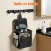 Kangnice Hanging Shower Storage with Detachable Base Panel and Rustproof Hook Ideal for Dormitory Beach Trip Hanging Toiletry Bag view 2