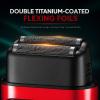 VGR 307 Double Foil Shaver for Men with 9000 RPM Metal Body, Red view 2