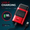 VGR 307 Double Foil Shaver for Men with 9000 RPM Metal Body, Red view 4