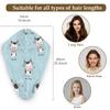 DXTKWL Hair Wrap for Women, Cute Animal Cow Pattern Absorbent Quick Dry Hair Wrap Towels with Elastic Loop, Soft Hair Towels Turban for Wet Curly Long Hair view 2