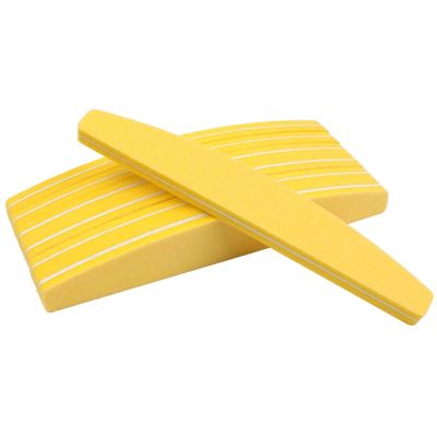 Sponge Nail Buffers 30Pcs Sanding Sponge Nail Buffers Files 100/180 Colorful Double Sided Sandpaper Block Polish Manicure Tools(Yellow)