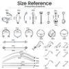 zygc Body Piercing Kit with Piercing Jewelry, Complete 148PCS Set view 2