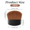 10 Pcs Small Blush Brush, Mini Blush Brush Facial Makeup Brushes Travel Loose Powder and Brushes Travel Portable Soft Hair Tools view 2