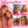 Green Hair Tinsel Kit Glitter Tinsel Hair Extensions for Girls Women view 2