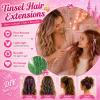 Green Hair Tinsel Kit Glitter Tinsel Hair Extensions for Girls Women view 3