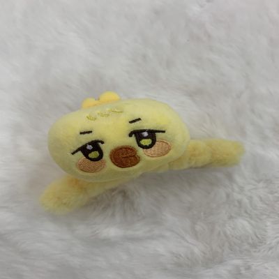 Fluffy Cosmetic Hair Claw Clip for ANITYs, Hair Clips with Cute Animal Head Detail, Nonslip Jaw Clips, Cute Hair Accessories (Yellow Chick)