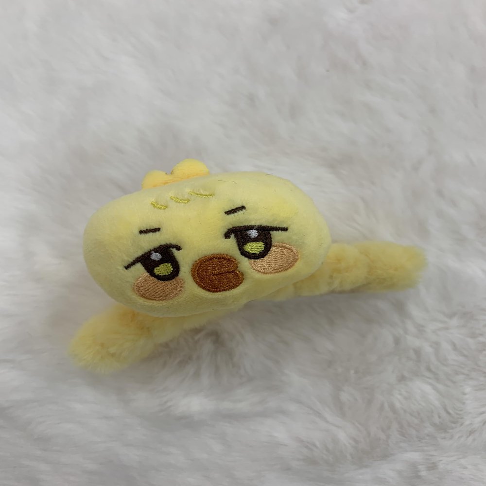 Fluffy Cosmetic Hair Claw Clip for ANITYs, Hair Clips with Cute Animal Head Detail, Nonslip Jaw Clips, Cute Hair Accessories (Yellow Chick)