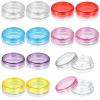 12 Pcs Small Travel Containers for Creams Travel Cream Container, Tiny Containers with Lids, Leak Proof Jars for Toiletries, Reusable Small Sample Container for Toiletries Creams Lotions view 1