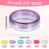 12 Pcs Small Travel Containers for Creams Travel Cream Container, Tiny Containers with Lids, Leak Proof Jars for Toiletries, Reusable Small Sample Container for Toiletries Creams Lotions view 2