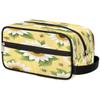 GeMeFv White Sunflowers Bees Toiletry Bag Hanging Cosmetic Bag Portable Travel Makeup Bag Large Capacity Shaving Bag view 1