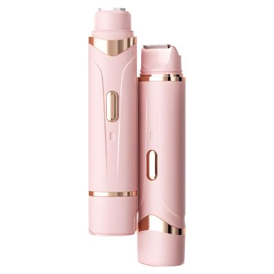 Trimmer for Women 2 in 1 Electric Shaver for Women Sensitive Skin Private Line and Legs Hair Remover Smooth Grooming Rechargeable Cordless Hair Remover