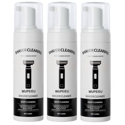 218ml Razor Cleaning Fluid Compatible With Braun S3 5 6 7 8 9 CT Series ShaversCleans Your Shaver, Removes Residual Hair & Skin Particles(3 PCS)
