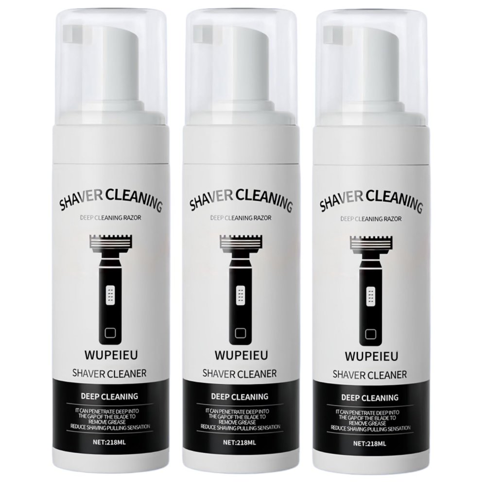 218ml Razor Cleaning Fluid Compatible With Braun S3 5 6 7 8 9 CT Series ShaversCleans Your Shaver, Removes Residual Hair & Skin Particles(3 PCS)