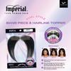Vivica A. Fox Human Hair 10 Inch HD Lace Curtain Bang & Hairline Topper, 6X1 Lace, Invisible Hairline, Natural Baby Hair, Full Hand Tied, 2 Clip in for Easy Install (Natural) view 2