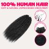 100% Unprocessed Remy Human Hair Feather Crochet Extensions for Women - Kinky Straight - Honey Auburn (Pack of 3) view 3