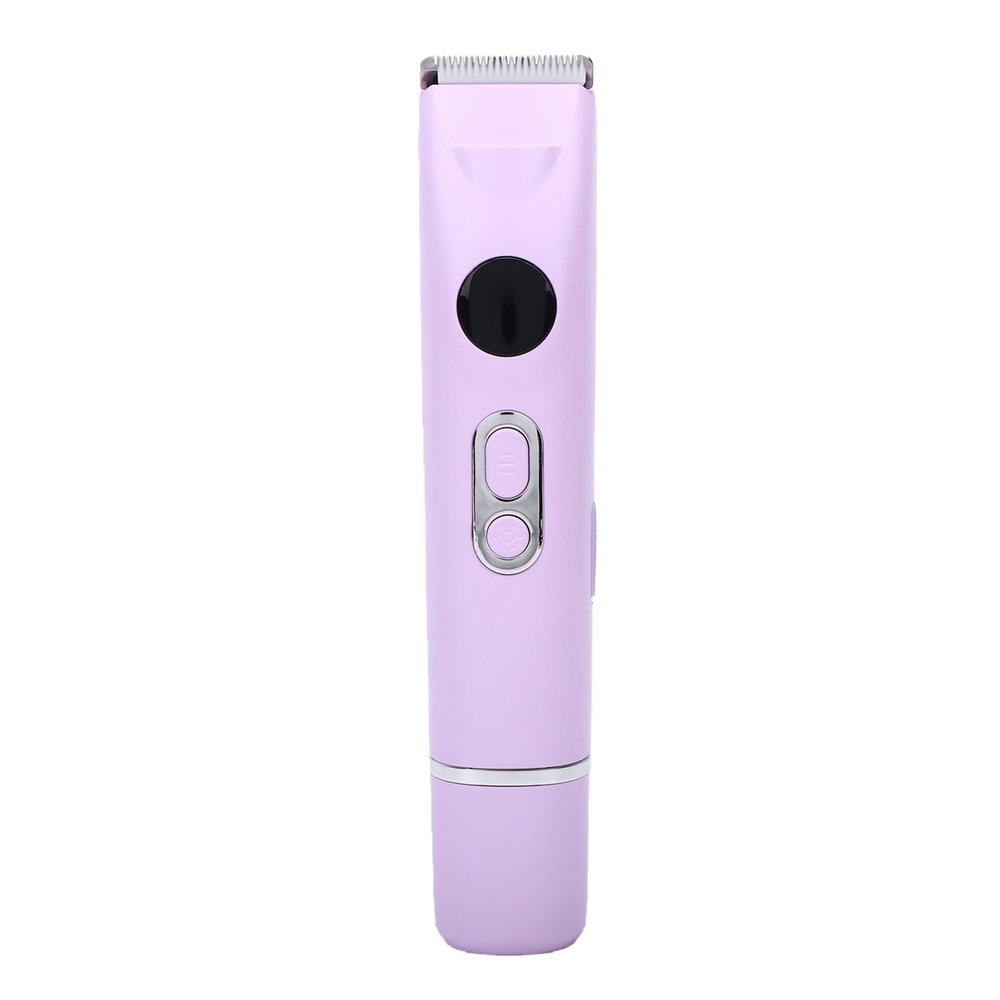 BRRNOO Women Bikini Hair Trimmer 6500 RPM 4 in 1 Nose Eyebrow Body Trimmer with LED Light for Women Sensitive Skin Grooming (Purple)