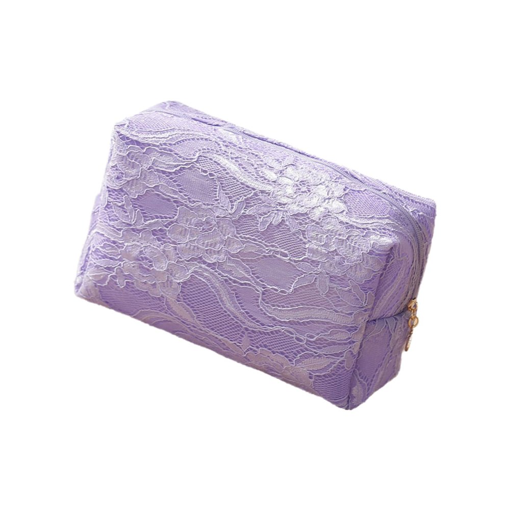Kangnice Meshes Handbag, Cosmetic, Travel Essential Makeup for Women Lace Design Beauty for Travel