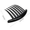 Black/Coffee French Twist 7 Teeth Hair Comb Unbreakable Good Grip Side Combs for Women & Girls Accessories Comb for Thick Combs for Accessories for view 2