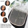 7x7 Lace Closure Human Hair Body Wave HD Transparent Lace Closure Brazilian Virgin Remy Human Hair High Density 10A Pre Plucked with Baby Hair Natural Black Color 20 Inch view 3