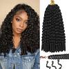 FLUXENT 128 Stands Burmese Curly Crochet Hair, Pre-looped Curly Crochet Hair for Black Women,12inch 8packs Pre-Separated Crochet Braid with Spiral Curl Ends (12Inch 8Packs) view 1