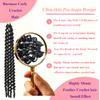 FLUXENT 128 Stands Burmese Curly Crochet Hair, Pre-looped Curly Crochet Hair for Black Women,12inch 8packs Pre-Separated Crochet Braid with Spiral Curl Ends (12Inch 8Packs) view 3