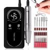Nail Drill Kit , Professional Cordless Nail Drill , Electric Nail Buffer , Rechargeable Beginner Nail Drills Kit for Efficient Cuticle Removal and Trimming At Home Salon or Personal Use view 2