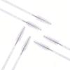 Elisel 100pcs Disposable Mascara Brushes with Container, Mascara Wands Makeup Brushes Applicators Kits for Eyelash Extensions and Eyebrow Brush (Clear) view 3