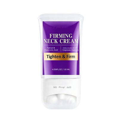Retinol Neck Cream for Tightening and Firming, Smooths Wrinkles & Fine Lines Skin Care Skin Repair, for Face, Neck & Chest, with Massaging Roller Applicator, For all Skin Types.(4 Fl OZ)