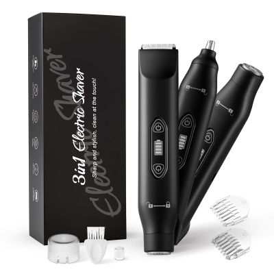 Sakerplus Bikini Trimmer for Women Electric Hair Trimmer for Women, Bikini Trimmer for Women, Electric Razors, Face Shaver, Portable Bikini Shaver for Body, Facial & Sensitive Areas (Black)
