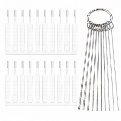 30 Pcs Shower Head Cleaning Brush Set Cleaner Picks - Small Hole Nozzle Unclogger, Anti-Clogging Shower Head Cleaner with Storage Boxes