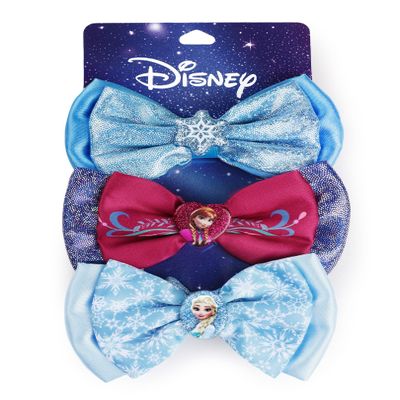 Disney Frozen Scrunchies for Girls Hair Bows Glitter Satin Hair Ties