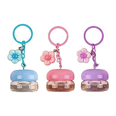 Jehoshaphat 3PC Plastic Lip Mask Jars with Keychain Pendants, Portable Containers for Lip Balm & Skin Cream Storage