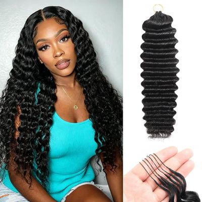 Miracle Knots Hair & Human Crochet Hair 18 Inch 60g Natural Black